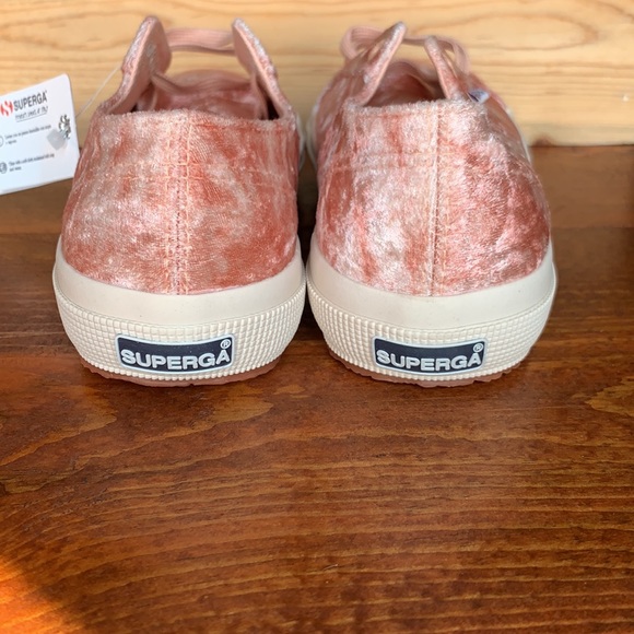Superga Tie Dye Pink/Peach Velvet Sneakers Brand New in Box - Picture 3 of 16